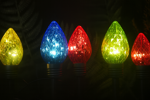 Jolly Bulbs – Solar-Powered Outdoor Christmas Lights (Set of 5)