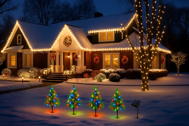 Solar Noel – Solar-Powered Weatherproof Mini Christmas Trees