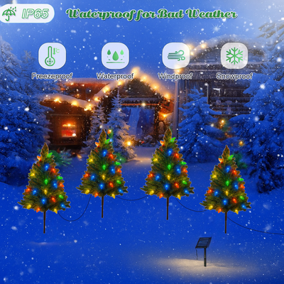 Solar Noel – Solar-Powered Weatherproof Christmas Tree Set for Effortless Holiday Magic