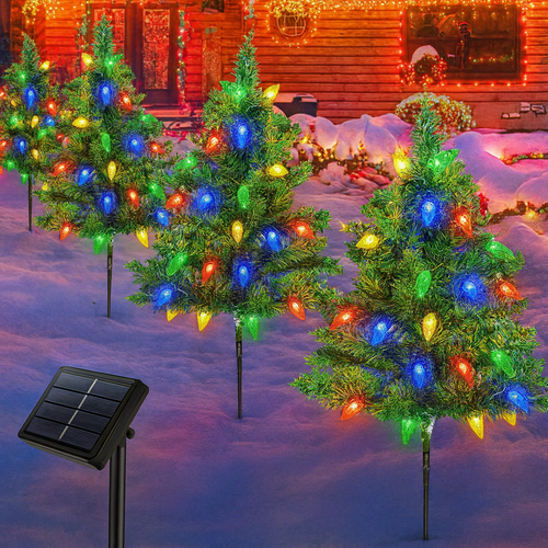 Solar Noel – Solar-Powered Weatherproof Christmas Tree Set for Effortless Holiday Magic